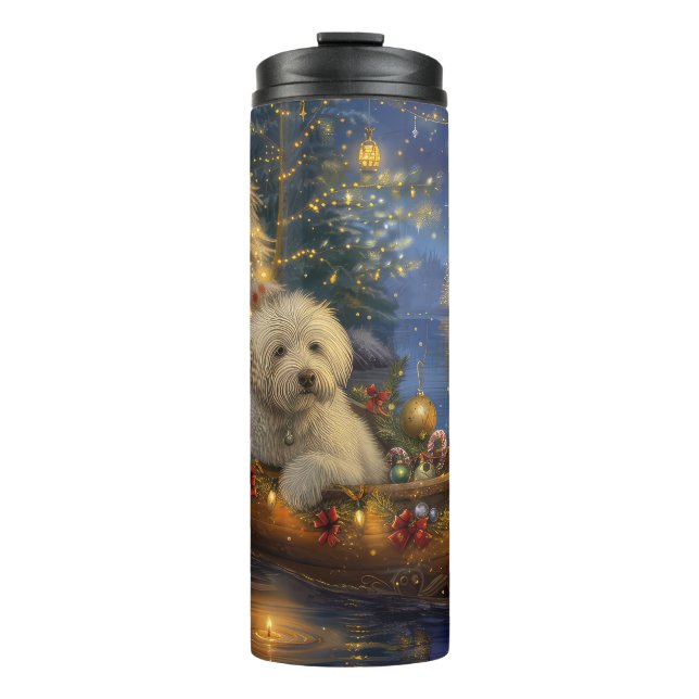 Coton De Tulear Weihnachtsreise Thermosbecher (Vorderseite)