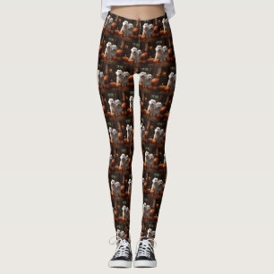 Coton De Tulear Welppy Autumn Delight Pumpkin Leggings