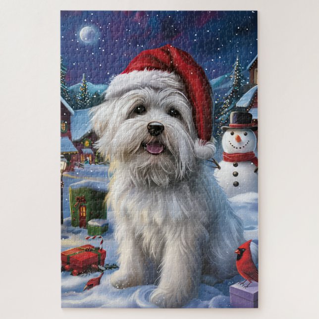 Coton De Tulear Winter Wonderland Christmas Joy (Vertikal)