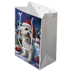 Coton De Tulear Winter Wonderland Weihnachtsfreude Mittlere Geschenktüte