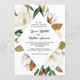 Coton et Faire-part de mariage Magnolia