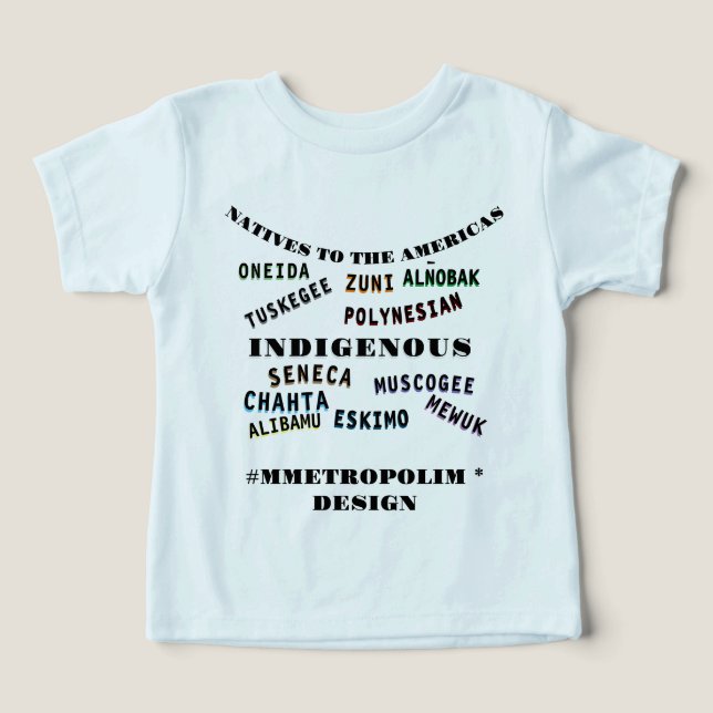 COTON—UNISEX 2-5T *NOMS DES AMÉRICAINS NATIFS (Design Recto)