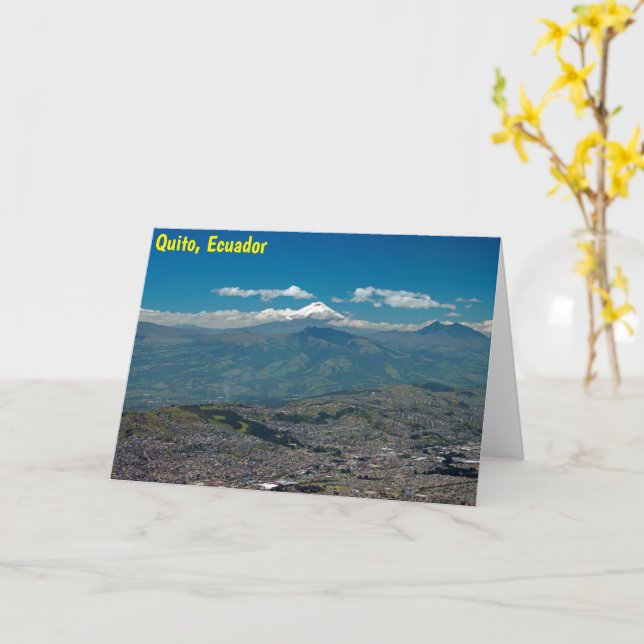 Cotopaxi & Quito Karte (Gelbe Blume)