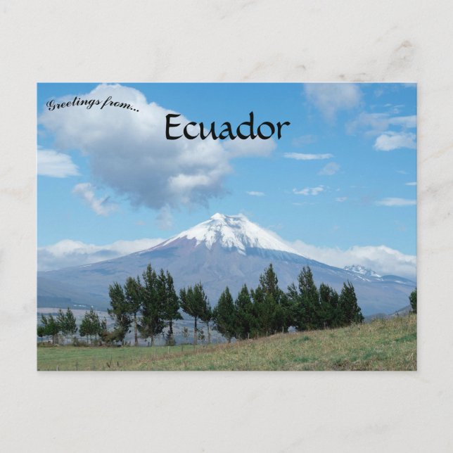 Cotopaxi Vulkan Ecuador Postkarte (Vorderseite)