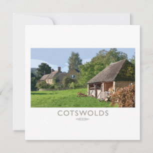 Cotswolds-Bahn-Plakat Feiertagskarte