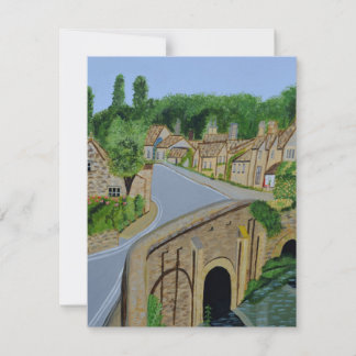 Cotswolds-Dorf England Einladungskarte