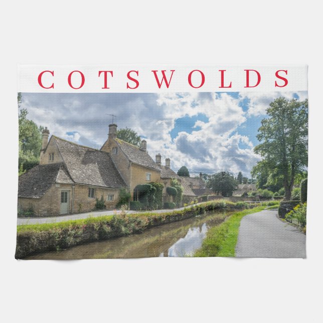 Cotswolds Lower Slaughter serviette à thé (Horizontal)