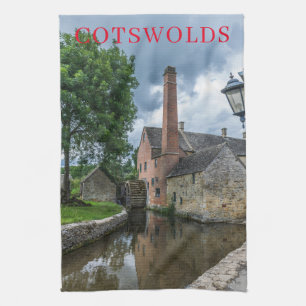Cotswolds Niedrigere Schlachtung Wassermühle Teetu Geschirrtuch