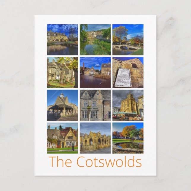 Cotswolds Postkarte (Vorderseite)