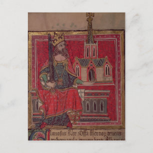 Cott Nero D VIII Offa, König von Mercia Postkarte