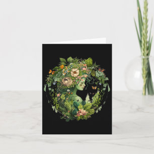 Cottage core Floral Mutter Erde Hippie Natur Kunst Karte