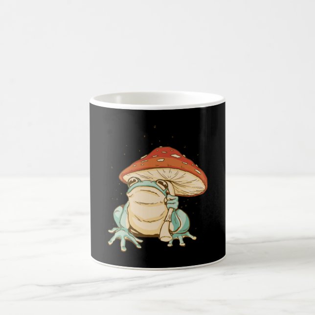 Cottage Core Frosch Regenschirm Kaffeetasse (Mittel)