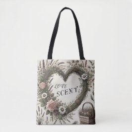 Cottage-core "Liebe Scent" Blumenkohl-Totbeutel Tasche