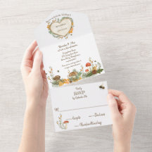 Cottage cosy Woodland Holzofenherz Hochzeit
