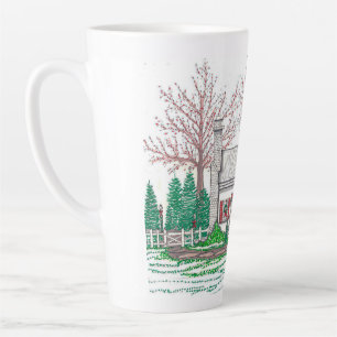 Cottage de Noël Grosse Mug Latte