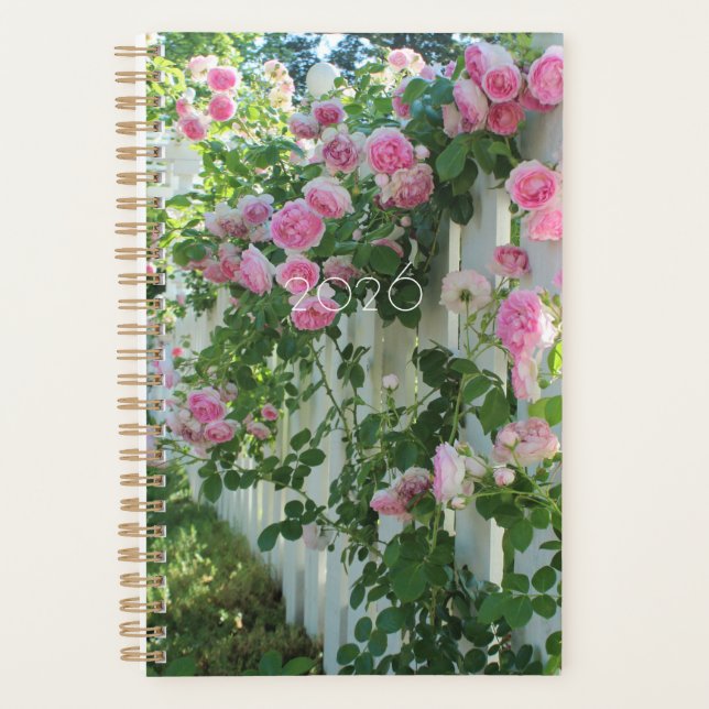 Cottage Garden Eden Roses 2026 Planner Planer (Vorderseite)