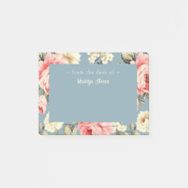 Cottage Garden Flowers Pattern Personalized Post-it Klebezettel