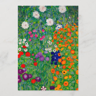 Cottage Garden Gustav Klimt Einladung