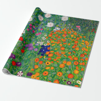 Cottage Garden Gustav Klimt Geschenkpapier