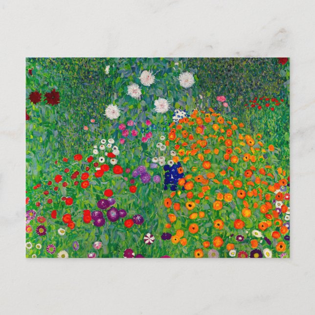 Cottage Garden Gustav Klimt Postkarte (Vorderseite)