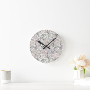 Cottage-Kern-Leichenbläschen Runde Wanduhr