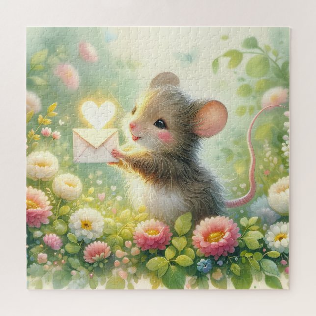 Cottage Mouse Love Letter Meadow (Horizontal)