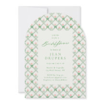 Cottage Pink Floral Trellis Bridal Shower Party