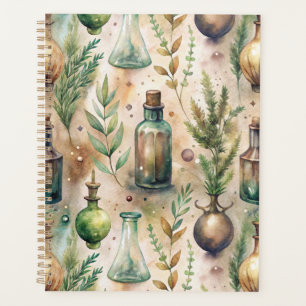 Cottagecore-Apothekerflaschen Botanisch Planer