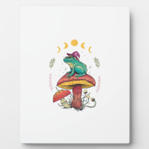 Cottagecore Ästhetik Goblincore Frosch Zauberer Au Fotoplatte