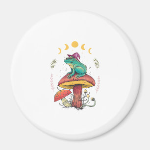 Cottagecore-Ästhetik Goblincore Frosch Zauberer Au Magnet