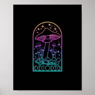 Cottagecore-Ästhetik Goblincore Pilz Academia Poster