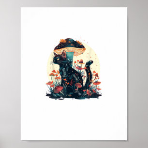 Cottagecore-Ästhetik Goblincore Pilz Fairycor Poster