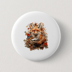 Cottagecore-Ästhetik mit Buch Cute Goblincore Button