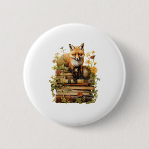 Cottagecore-Ästhetik mit Buch Cute Goblincore Cr Button