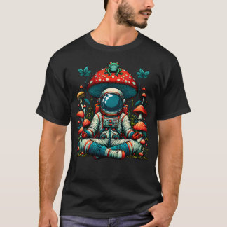 Cottagecore-Astronauten-Frosch-Pilz-Vintage-Ästhet T-Shirt