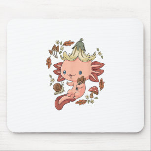 Cottagecore Axolotl Ästhetik Pilze Niedlich Goblin Mousepad