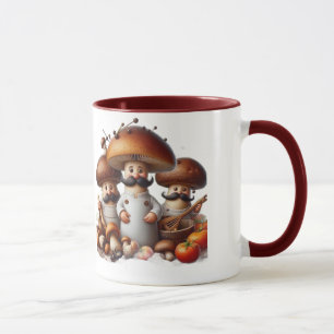 Cottagecore champignons fouragers mugs