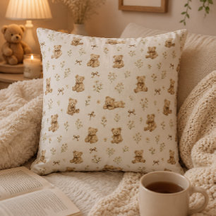 Cottagecore Coquette Band Teddy-Bär Kinder Geschen Kissen
