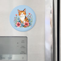 Cottagecore Floral Cat