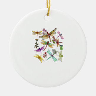 Cottagecore Floral Dragonfly Breed Collection Ento Keramik Ornament