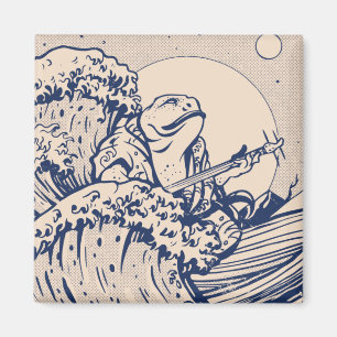 Cottagecore-Frosch im japanischen Stil Magnet
