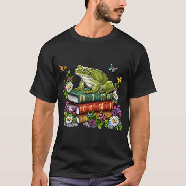 Cottagecore-Frosch T-Shirt (Vorderseite)