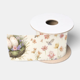 Cottagecore-Garten-Oster-Eier-Nester Vintage-Bota Satinband