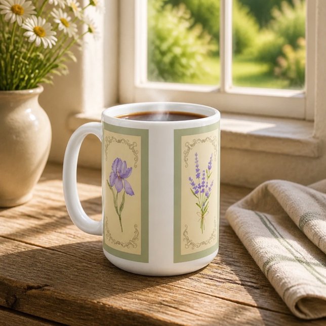 Cottagecore Gelbe Aquarell-Blumen Kaffeetasse (Von Creator hochgeladen)