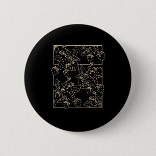 Cottagecore Goblincore Ästhetik Erdbeeren Button