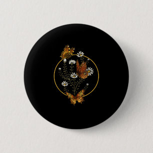 Cottagecore Goblincore Fairycore Grafik Blumen Bu Button