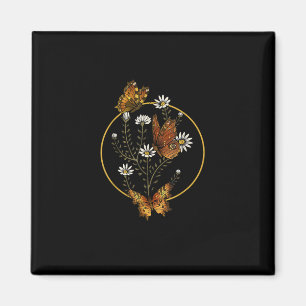Cottagecore Goblincore Fairycore Grafik Blumen Bu Magnet