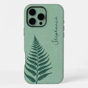 Cottagecore Grüner Wald Farn Benutzername iPhone 16 Pro Max Hülle