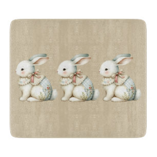 Cottagecore-Hasen-Charm Schneidebrett
