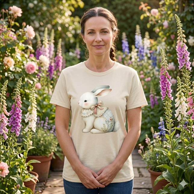 Cottagecore-Hasen-Charm T-Shirt (Cottagecore Bunny Charm T-Shirt)